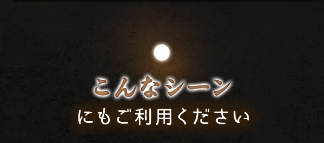 こんなシーンにもご利用ください